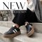 NEXT STEP vastag platform talpas fehér csíkos fekete sneaker 