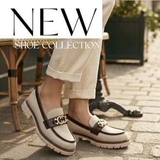 Sea vastag talpú arany díszes bézs loafer 