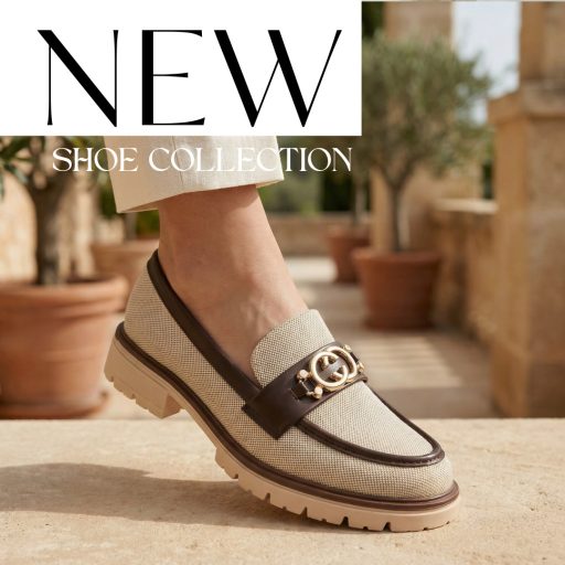 Sea vastag talpú arany díszes bézs loafer 