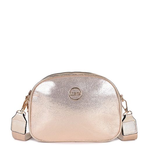 Oldaltáska csillogó rosegold