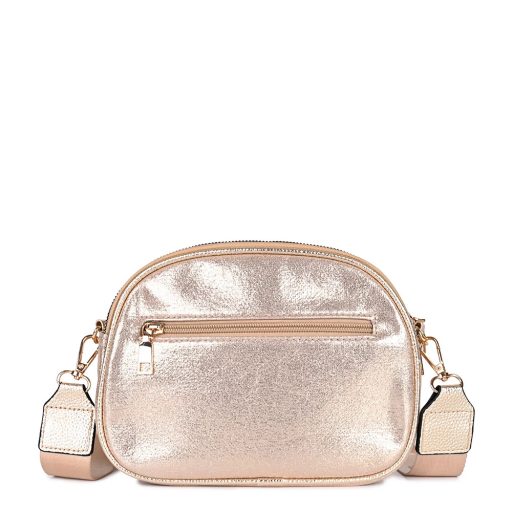 Oldaltáska csillogó rosegold