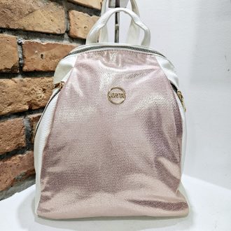Háti,- és oldaltáska puha rose-fehér