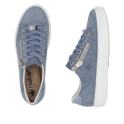 RIEKER platform talpas farmerkék sneaker 
