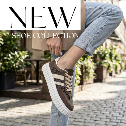 Sea vastag talpú trendi barna-bézs sneaker 