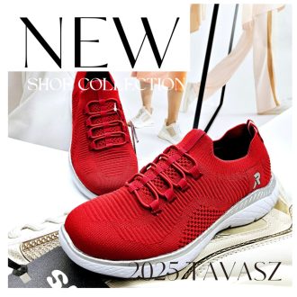 RIEKER kényelmi piros sneaker 