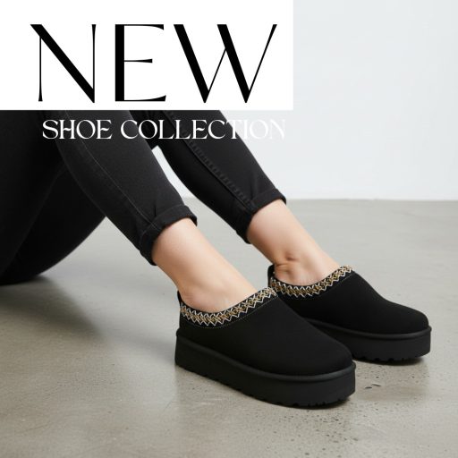 Co platform talpas szőrme béléses fekete klumpa