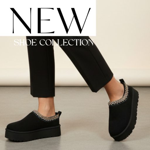 Co platform talpas szőrme béléses fekete klumpa