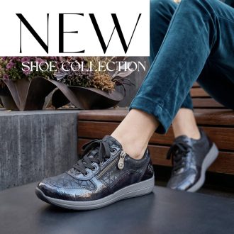 RIEKER magasfényű sötétkék sneaker 