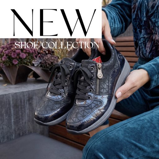 RIEKER magasfényű sötétkék sneaker 
