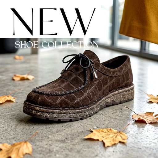 TUTTO BENE SCARPE croco mintás barna bőr félcipő 