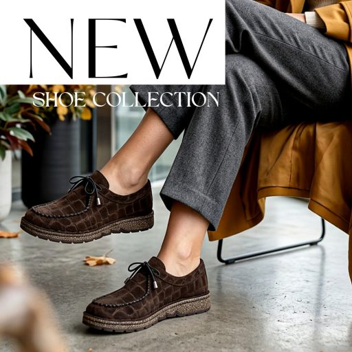 TUTTO BENE SCARPE croco mintás barna bőr félcipő 