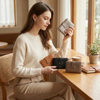   DAVID JONES pénztárca kis méretű elegáns patentos elejű