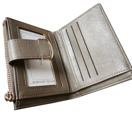 DAVID JONES pénztárca kis méretű elegáns patentos elejű