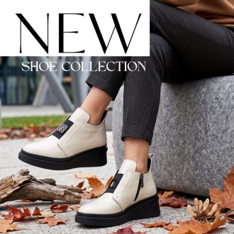   TUTTO BENE SCARPE  emelt talpú magasfényű beige bokacsizma 