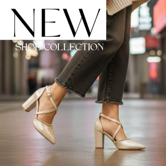 WEI blokk sarkas  keresztpántos arany alkalmi cipő