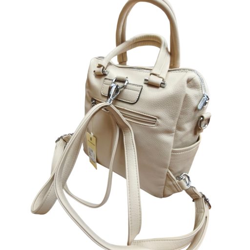 SILVIAROSA kézi,- váll,- és hátitáska bézs 