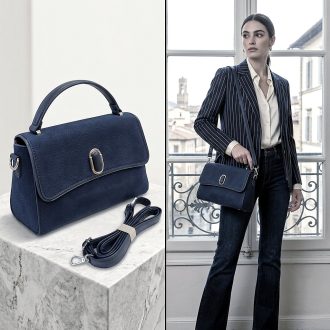 SILVIAROSA kézi,- váll,- és oldaltáska csini d.blue 