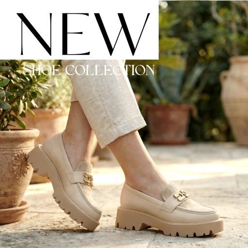 Sea vastag talpú velúr betétes bézs loafer 