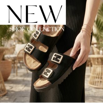 Co platform talpas 2 tépős fekete papucs 