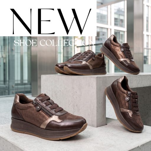 Co emelt talpú rejtett gumifűzős bronz betétes barna sneaker 