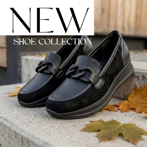 Co emelt talpú láncos fekete slip-on 