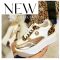 SMILE platform talpas trendi fehér-leopard sneaker 