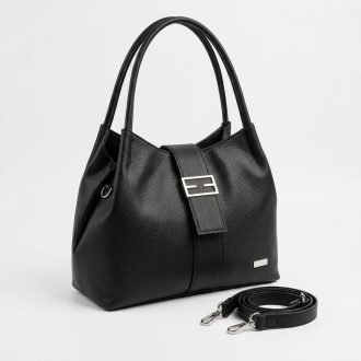 Zellia váll,- és oldaltáska elegáns fekete 