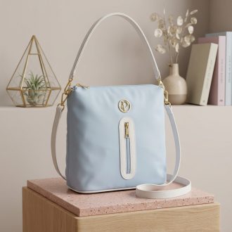 PRESTIGE váll,- és oldaltáska puha világoskék 