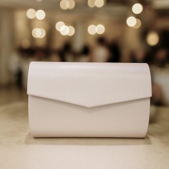 Zellia alkalmi táska csillogó babarózsaszín